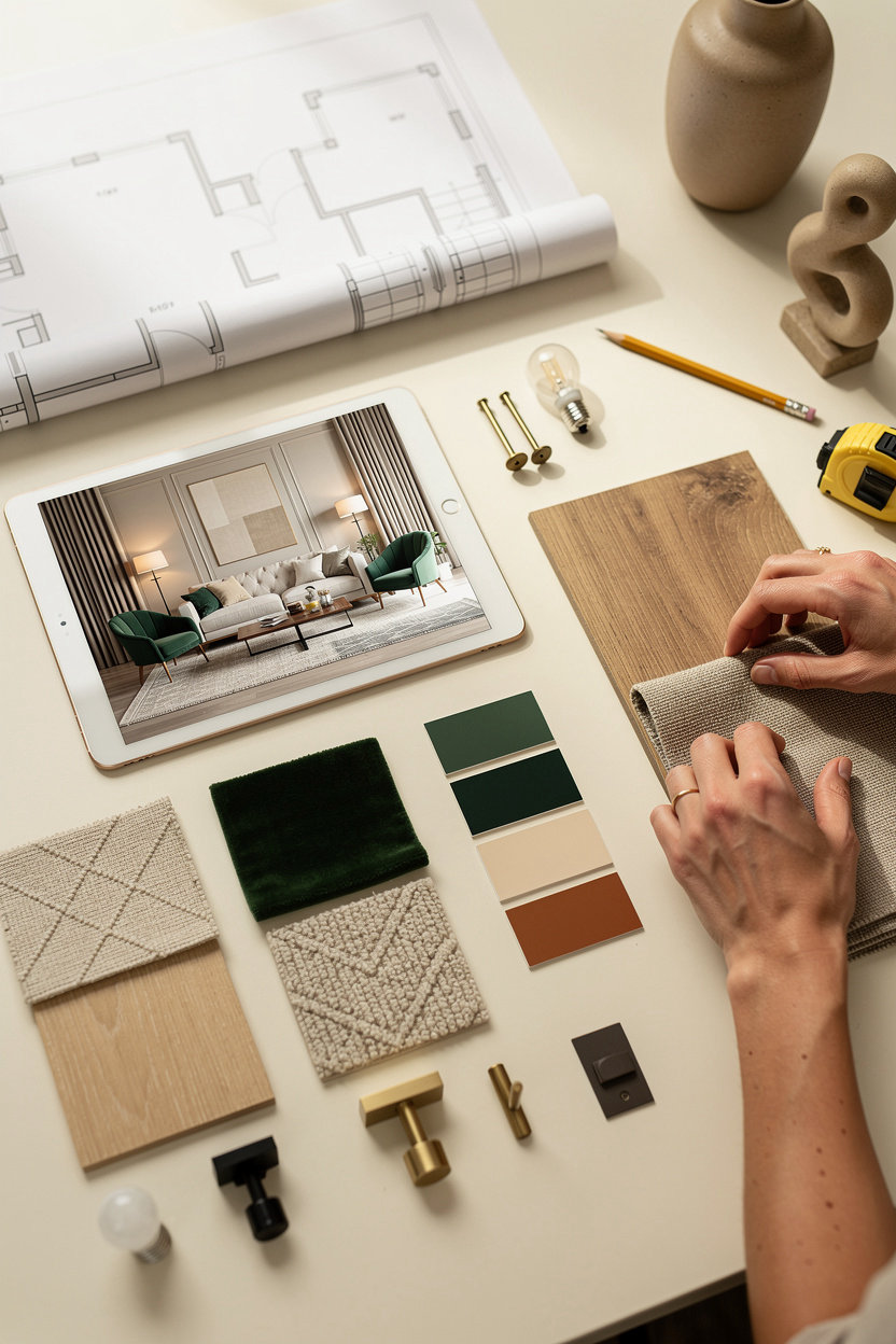 Bunyan General Contracting and Decoration professional interior design and decoration services showcasing 3D design, furniture selection, and complete aesthetic finishing in Egypt and UAE